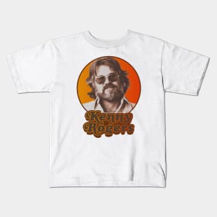 Kenny Rogers // Retro Style Design Kids T-Shirt